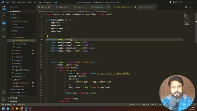 React.Js Project | Edit User from User List | Select User from User List