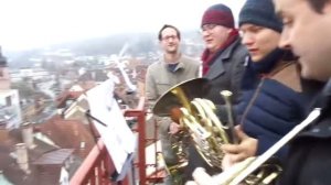Schöne Tradition in Schramberg im Advent: Unsere Turmbläser der Stadtmusik Schramberg
