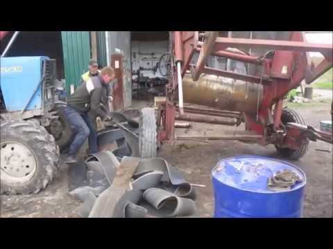 Замена ремней на рулонном прессе ПРП-1,6 смотреть онлайн