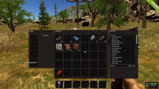 Rust Начало игры. #1 . Ищем место для дома . смотреть онлайн