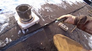 Гидроизоляция крыши гаража или как не надо крыть крышу зимой.