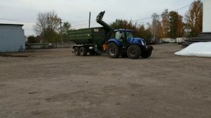 Запаковка в рукава для хранения зерна