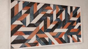 Картина из натурального дерева. Мозаика.