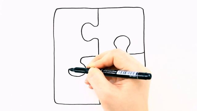 Как нарисовать пазл / Мультик раскраска для детей / Раскрась Ка смотреть онлайн