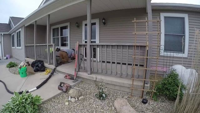 Concrete Porch Jacking with Spray Foam смотреть онлайн