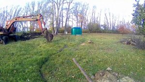Деревне копаем пруд на ЭО-33211 В народе балерина