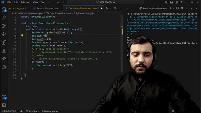Conditional Statements in Java with Examples | LECTURE - 5 | Java DSA Vector Course ?