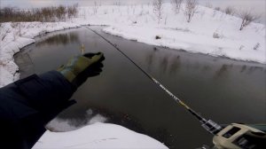 Зимние щуки на японский свимбейт!
