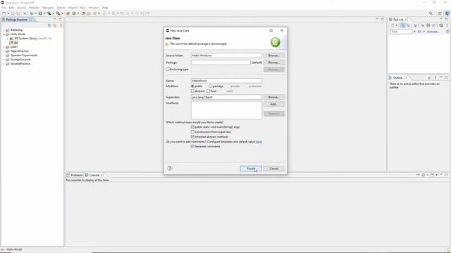 Getting Started with Java using Eclipse смотреть онлайн