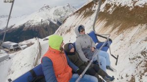 Домбай, путешествие в один день из Кисловодска через Гумбаши, круче гор только горы⛰️🚡☀️10.11.2023г