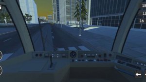 Едем по 6 маршруту трамвая из Москвы в симуляторе московского трамвая