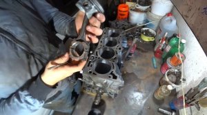 NISSAN EXPERT #8 СБОРКА БЛОКА ЦИЛИНДРОВ QG18DE