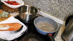 СТЕЙК ИЗ СЕМГИ. Семга на сковороде. Маринад для рыбы. Самый вкусный стейк. Пальчики оближешь.