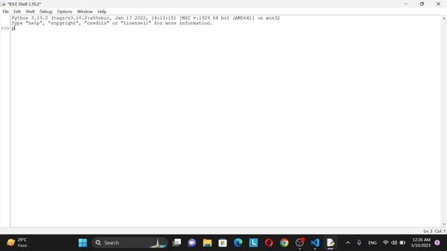 Learn Python - IDLE ( Integrated Development and Learning Environment )