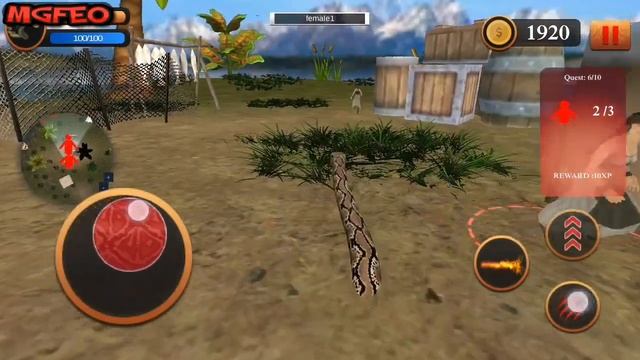 Wild Anaconda Snake Attack 3D | Angry anaconda - Android Game Play HD смотреть онлайн