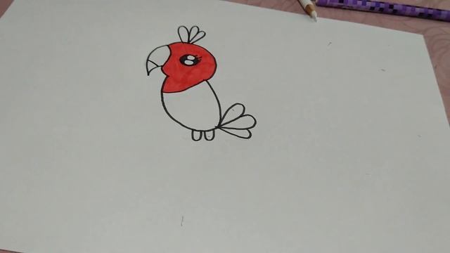 Как нарисовать птичку тукан либо же попугай???????????????? смотреть онлайн