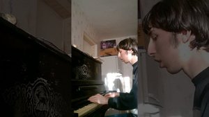 Аист на крыше на пианино