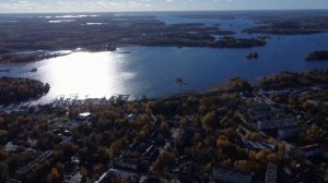 Приозерск с высоты птичьего полёта