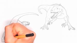 How to Draw Indominus Rex VS Indoraptor From Jurassic World - Dinosaurs Battle Color Pages