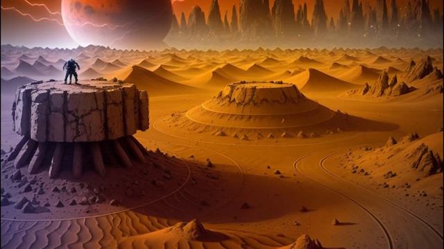 The Planet Mars and Alien. 3D AI смотреть онлайн