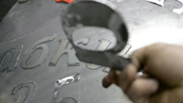 Объемные буквы из метала ковка объемная в золото ... и как это сделано ........!?