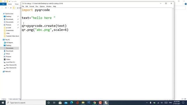 Generate and Read QR Code using Python | Python Project