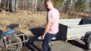 Урал с двигателем от мотоблока на квадрациклетных колëсах. Завершение постройки.