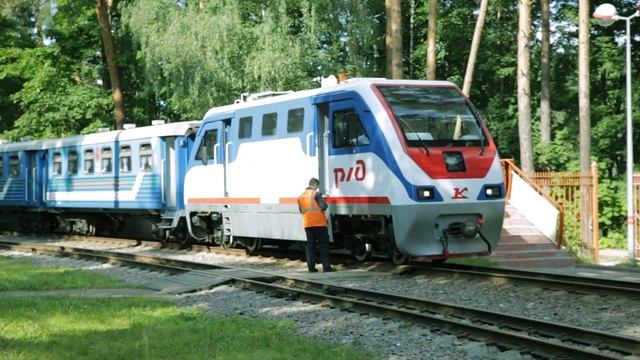 Московская детская узкоколейная железная дорога в п  Кратово