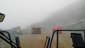 Опасный спуск Белаз 7545