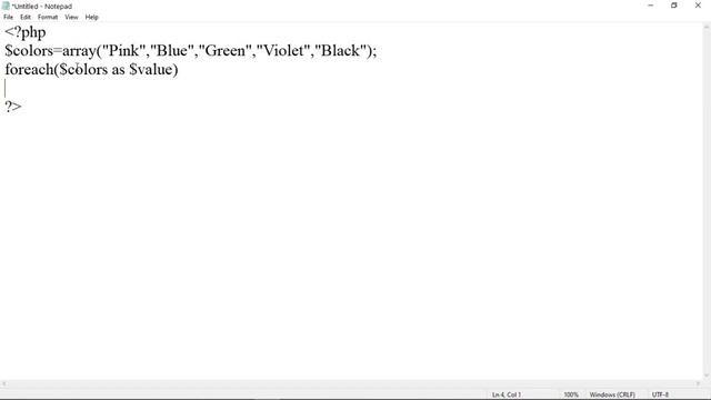 Use of foreach loop in an Array#Server side Scripting with PHP#12th Science