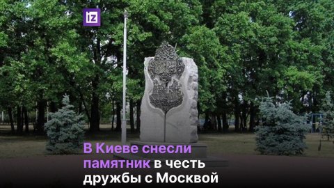 В Киеве спустя 20 лет снесли памятник дружбе с Москвой