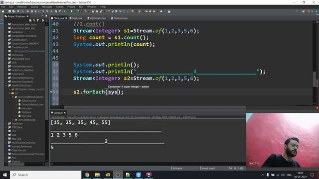 java 8 stream api | stream api in java 8| count() ,min(),max(),toArray(),anyMatch()|By Ashwani Kuma