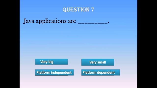 Computer Quiz 1 : JAVA BASICS (Class IX) смотреть онлайн
