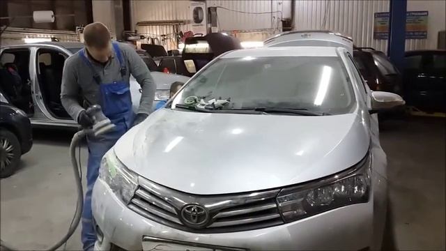 Кузовной ремонт Toyota Corolla смотреть онлайн