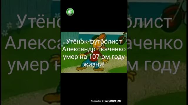 Умер утёнок-футболист Александр Ткаченко!