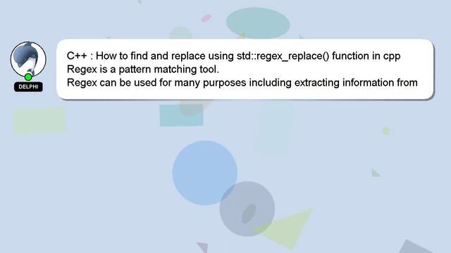 C++ : How to find and replace using std::regex_replace() function in cpp