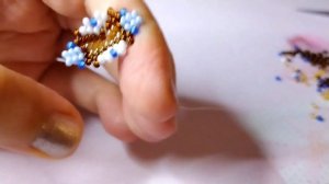 МК Новогодний фонарик из бисера.Часть 1/2