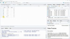 Split Data Frame in R (3 Examples) | Divide (Randomly) by Row & Column | rbinom, nrow & c Functions