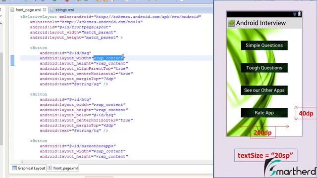 #37 Android Tutorial : Relative Layout Part 3 - User Interface - Make your Android App Part - 4 смотреть онлайн