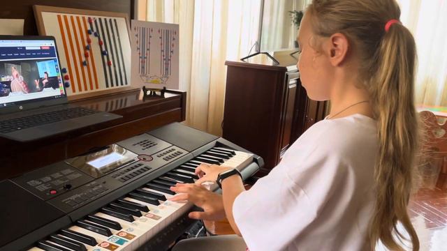 “Soft Mozart Graduation 2023 Level С".Арпеджио До мажор в медленном темпе с метроном смотреть онлайн