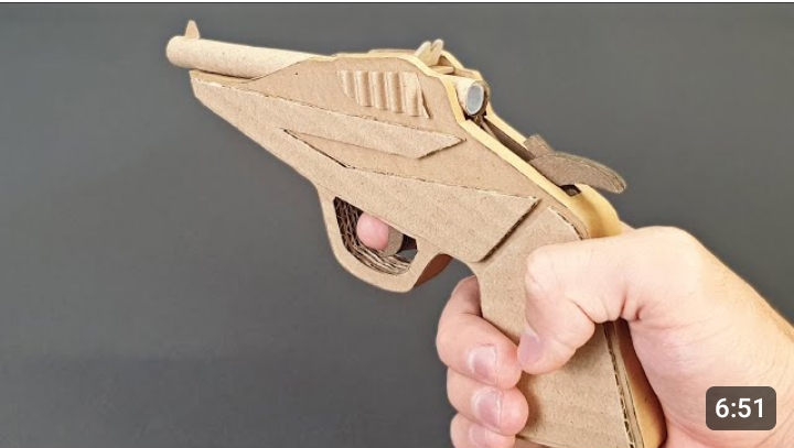 Как сделать пистолет из картона смотреть онлайн