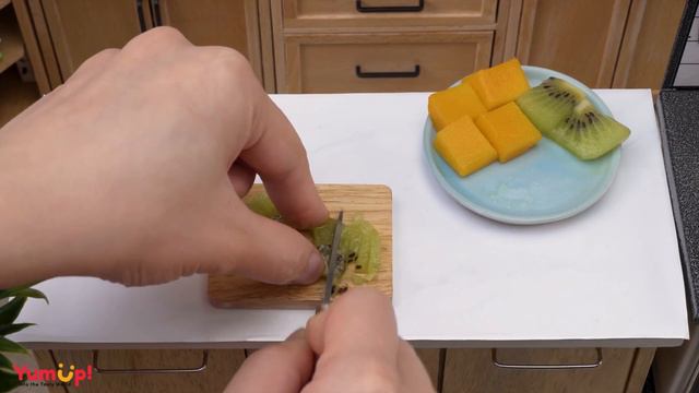 Homemade Miniature Mango & Kiwi Mousse Cake Recipe | Easy Making Fruit Dessert For Summer