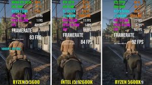 RYZEN 5 5600 vs i5-12600K vs RYZEN 5 5600X | Test in 6 Games