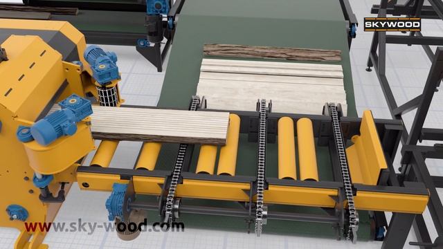 3d анимация  лесопильной линии SKYWOOD для компании Максимер. Сделано Rubarb