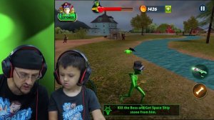 It's a SCARY GREEN BALDI GRANNY GRANDPA CLONE ALIEN, WHAT??? 👽  Weird FGTeeV Farmer Game Continues