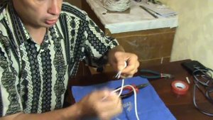Обжим коннектора для интернета