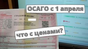 ОСАГО с 1 апреля 2022: что с ценами?