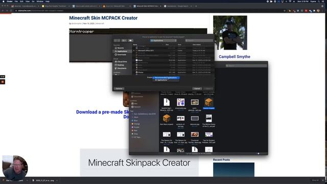 Custom Skin in Minecraft Education Edition MacOS or iPad смотреть онлайн