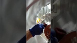 Процесс браширования диска.