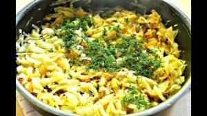 Быстрый пирог с капустой. Капустная шарлотка
